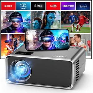 Projector with WiFi and Bluetooth, Upgraded 5G Portable Projectors 4K Supported Native 1080P 12000L, Outdoor LED Movie Projector for Home Theater, Compatible w/iOS Android Phone/TV Stick/Laptop