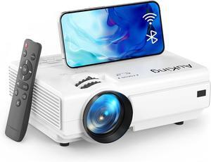 Projector with WiFi and Bluetooth, 2024 Upgraded Mini Projector, Full HD 1080P Home Theater Video Projector, Compatible with HDMI/USB/VGA/AV/Smartphone/TV Box/Laptop