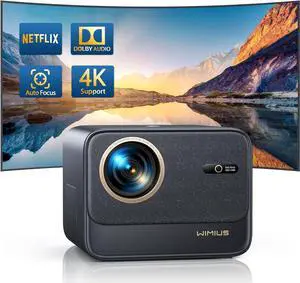 4K Projector with Wifi6 & Bluetooth, WiMiUS 700ANSI Native 1080P 6D Auto Focus & Keystone Home Theater Smart Projector, Outdoor Movie Projecor with Netflix 7000+Apps