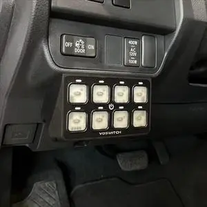 TACO8 8 Gang Lower Dash Switch Panel Compatible with Toyota Tacoma 2016 to Current