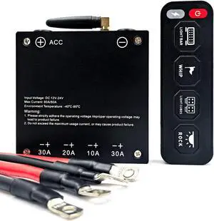 4 Gang Wireless Control Switch Panel, Acc line magnatic Removable Indicator Touch LED Switch Panel Universal for Offroad Car Truck Boat ATV UTV Caravan 2years Warranty