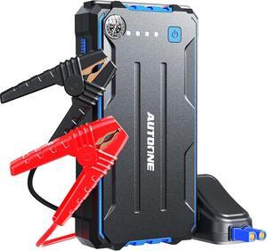 3500A Car Jump Starter, Battery Jumper Starter Portable for Car Up to 8.0L Gas and 7.0L Diesel Engine Jump Box with Jumper Cables, USB Output and LED Light