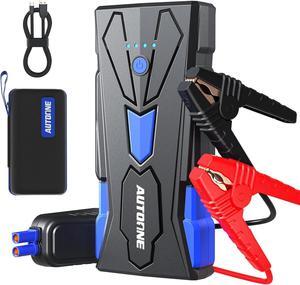 6000A Car Battery Jump Starter Up to All Gas & 12L Diesel Engine, Car Battery Jumper Starter Portable 12V Jump Box with USB Output, Storage Case, LED Flashlight