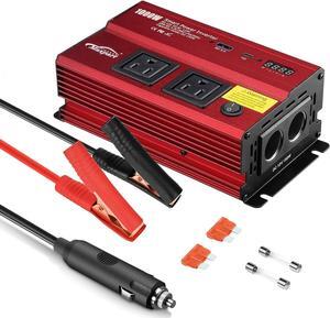 1000W Car Power Inverters,12v DC to 110v AC Converter with Dual AC Outlets 3.0A USB and Type-C,12 Volt Inverter Car Cigarette Lighter Battery Inverter for Vehicles, Power Inversor 1000Watts