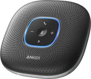 PowerConf Speakerphone, Zoom Certified Conference Speaker with 6 Mics, 360° Enhanced Voice Pickup, 24H Call Time, Bluetooth 5.3, USB C, Compatible with Leading Platforms for Personal Workspaces