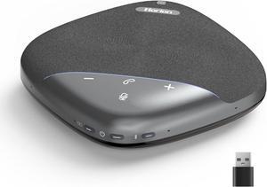 HM-5P Conference Speaker with Microphone, Wireless Bluetooth Speaker w/8 Mics, 20ft Voice Pickup, 8H Call Time, AI Noise Cancelling, Conference Call Speaker for Office, Works with Zoom/Teams