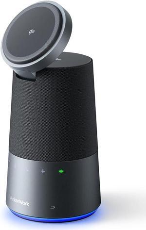 S600 All-in-One Speakerphone, Bluetooth Speaker with Microphone, Qi2 15W Wireless Charging, AI Noise Cancelling, 70° Adjustable Magnetic Phone Stand, 360° Sound, 16H Built-in Battery
