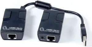 Industrial USB Extender/USB Repeater, Extends 250 feet or 76 Meters Over CAT 5 Cables, Supports up to 480Mbps, Plug-and-Play, No Drivers Needed