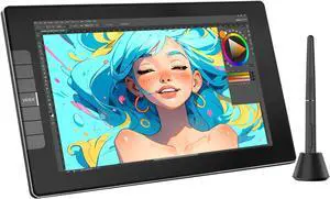 Drawing Tablet with Screen VEIKK VK1200 11.6 inch Full-Laminated Drawing Monitor with 6 Shortcut Keys and 8192 Levels Battery Free Stylus Pen, for PC/Mac/Linux/Windows(120% sRGB)
