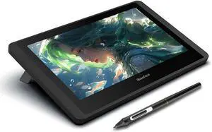 12HD-A Drawing Tablet with Screen, 11.6" Full HD Resolution, Graphics Tablet with Battery-Free Stylus Pen, Support Windows & Mac Perfect Table for Remote Working & Learning