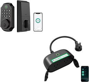 Smart Outdoor Smart Plug, Smart Fingerprint Door Lock Keyless Entry Door Lock