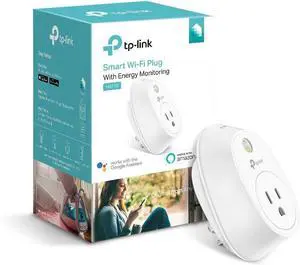 Smart WiFi Plug w/Energy Monitoring by TP-Link - Reliable WiFi Connection, No Hub Required, Works with Alexa Echo & Google Assistant (HS110),White