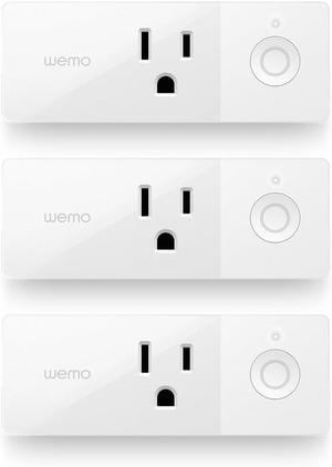 Mini Smart Plug 3-Pack, WiFi Enabled, Works with  Alexa and the Google Assistant