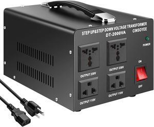 1000W Voltage Converter Transformer,220V to110V/110 to 220V Set Up/Down Voltage Transformer Power Converter,Circuit Breaker Protection,CE FC ROSH Certified