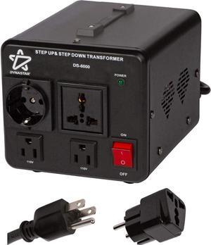 Step Down Voltage Converter and Transformer, 110-220 to 220-240 Volts; Heavy Duty, Extra Durable Lifetime Coil, 5-Year-Warranty, 5000 Watts