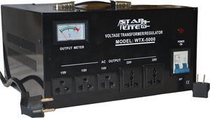 5000 Watt Step Up/Down Voltage Converter Transformer WTX-5000, 5 Year Warranty, Fuse Protection and Automatic Voltage Regulator - Two Way Transformer - 110 to 220 V or 220 to 110 V