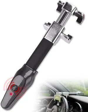 Steering Wheel Lock with Alarm,Heavy Duty Anti-Theft Car Device Car Lock Car Theft Prevention Universal Fit for Vehicle Truck Van SUV Car Security with 2 Keys