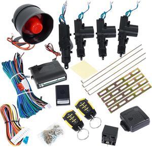 Car Remote Central Locking Kit Keyless Car Door Anti-Theft Alarm System Kit Universal