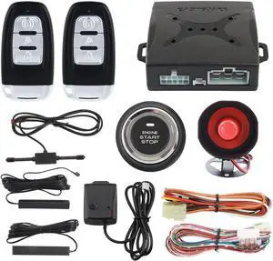 EC003-NS PKE car Alarm Proximity Entry Push Start Button Remote Engine Start Shock Alarm Warning DC12V