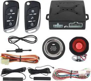 EC003N-V Car Burglar Alarm Security System PKE Passive keyless Entry Remote Engine Start Stop keyless go System DC12V