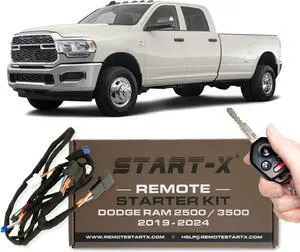 Remote Starter Kit for 2019-2024 RAM 2500/3500 || NOT 1500 || Plug N Play || 3X Lock to Remote Start