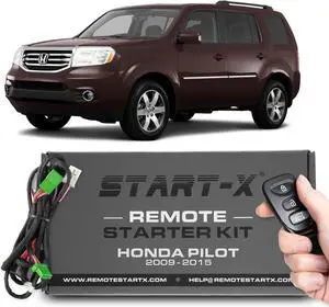 Remote Start Kit for Honda Pilot 2009-2015 || Plug n Play || Lock 3X to Remote Start || Fits 2009, 2010, 2011, 2012, 2013, 2014, 2015