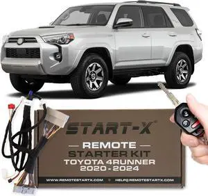 Remote Starter Kit for 2020-2024 4Runner Push to Start || 3X Lock to Remote Start || Zero Wire Splicing!