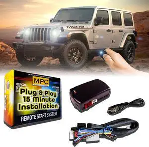 Remote Start Kit Compatible with Jeep Wrangler 2007-2018 || 100% Plug n Play || Key-to-Start || Use Your OEM Key Fob || 15 Minute Install || USA Tech Support