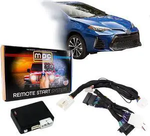 Remote Start Kit Compatible with Toyota Corolla 2014-2019 || H-Key ONLY || Semi Plug N Play Harness || Press OEM Key Fob 3X Lock to Start || USA Tech Support