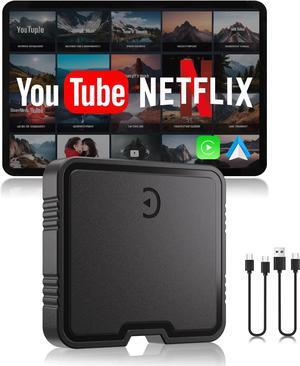 Wireless CarPlay Adapter, 2025 Upgrade Support Netflix/YouTube/TF Card Plug & Play Dongle with  Car Play Ai Box Android Auto Wireless Adapter for Cars from 2015&iPhone iOS10+
