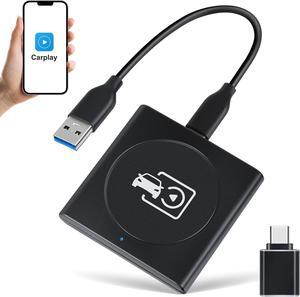 Wireless Carplay Adapter, Wired CarPlay to Wireless Control Plug & Play for Cars, Compatible with iPhone Multi-User Seamless Connection, CarPlay Adapter for Cars from 2015 & iPhone iOS 10+