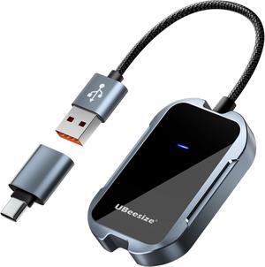 Wireless CarPlay Adapter for Easy Conversion from Wired to Wireless in 2017 and Newer Cars, Compatible with iPhone 6 and Above, iOS 10 and Above, and Android 11 and Above