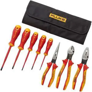 Insulated 5 Screwdriver + 3 Plier Tools Starter Kit, 1000V (IKST7)
