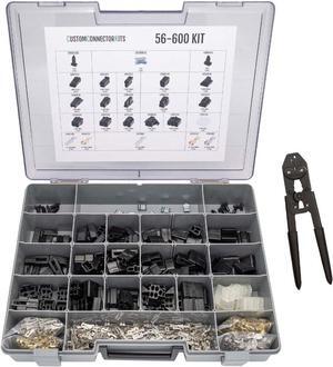 56 Packard Series Connector Kit 56-600 With 6285847 Crimp Tool: Automotive Electrical Connectors 20-14 Gauge 600 Piece Kit With Crimp Tool