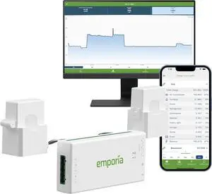 Gen 3 Smart Home Energy Monitor | Home Energy Automation and Control | Real Time Electricity Monitor/Meter | Solar/Net Metering