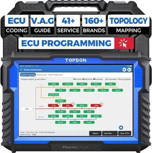 Phoenix XLink Scan Tool, ECU Programming, Online ECU Coding, Upgraded of Phoenix Plus, Topology Mapping, 41 Services, Bi-Directional Scanner, Guided Function, CAN FD/DoIP, 2 Years Free Update