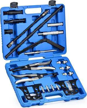 Motor Tech Valve Spring Compressor, Universal Overhead Engine Valve Spring Remover and Installer OHV OHC Compressor Tool, Valve Stem Tool Valve Holder Tool Valve Keeper Remover and Installer