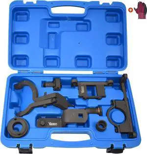 Camshaft Timing Tool Kit, Compatible with Ford Land Rover Explorer Mustang Mercury Mountaineer L3 4.0L V6 4015CC SOHC, with Carrying Case & Gloves