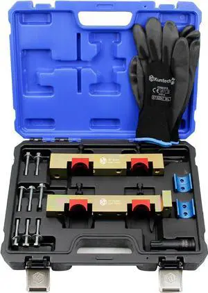 Timing Tool Kit Compatible with Mercedes Benz M133 M270 M274, 15PCS Camshaft Locking Alignment Timing Tools Set with Carrying Case & Gloves