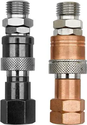 Oxy Acetylene Quick Connects, Oxy-fuel to Torch Quick Connect Fittings, Hose to Torch Connect Kit, Cutting Torch Hose Quick Connect Sets,Torch Hose Repair Kit, 1 Year Warranty YBMTE