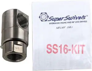 Super Swivel Heavy-Duty Hose Reel Swivel 1-Inch NPT with Repair Kit (Bundle, 2 Items)