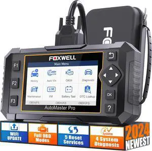 NT614 Elite Car Scanner, 2024 Engine Airbag Transmission ABS Scan Tool with 5 Services ABS Bleeding, SAS Calibration, EPB Throttle Oil Light Reset Tool, Live Data OBD2 Scanner Diagnostic Tool