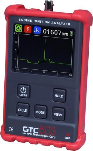 GTC505 Engine Ignition Analyzer - Spark Diagnostics and Tachometer Readings for Marine, Motorcycle, and Automotive Mechanics, General Technologies Corp