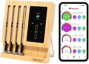Wireless Smart Meat Thermometer - 4 Probes, Long Range - for BBQ, Oven, Grill, Kitchen, Smoker, Rotisserie | iOS & Android App | Watch, Alexa Compatible | Dishwasher Safe