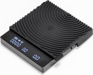 Basic Mini Coffee Scale, Multifunction Electronic Espresso Scale, Weigh Digital Drip Cone Scale with Timer, Ultra Thin and LightMini Digital Food Kitchen Scale for Baking, Cooking