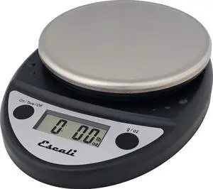 SCDGP11BK Professional Round Digital Food Kitchen Scale, 11 lb Capacity, Black