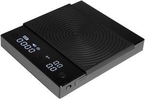 Coffee Scale Basic 2.0 Electronic Espresso Scale with with Timer,2000 Grams and Water Flow Rate and Timer Function, Free Switching of Ounce/kg Units