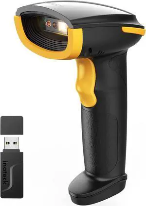 2D Barcode Scanner, Wireless QR Code Scanner, Handheld Scanner with APP and SDK, 1 Charge for 3 Months, BCST-23