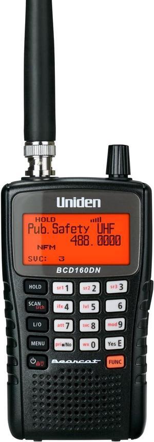 Bearcat BCD160DN Handheld Digital Scanner, Exclusive Features, Band Scope Rapid System/Channel Number Tagging, Narrow-Band Reception, and Search Features to Detect Signals Faster Than Ever