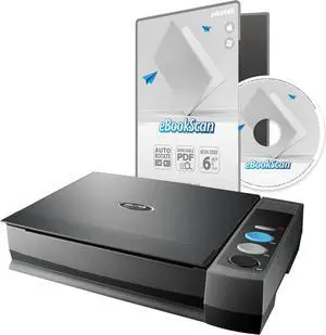 CCD Flatbed Book Scanner eBookScan 3800 - Bundle eBookScan Easy Convert Book to Digital, Support Multi-Language OCR